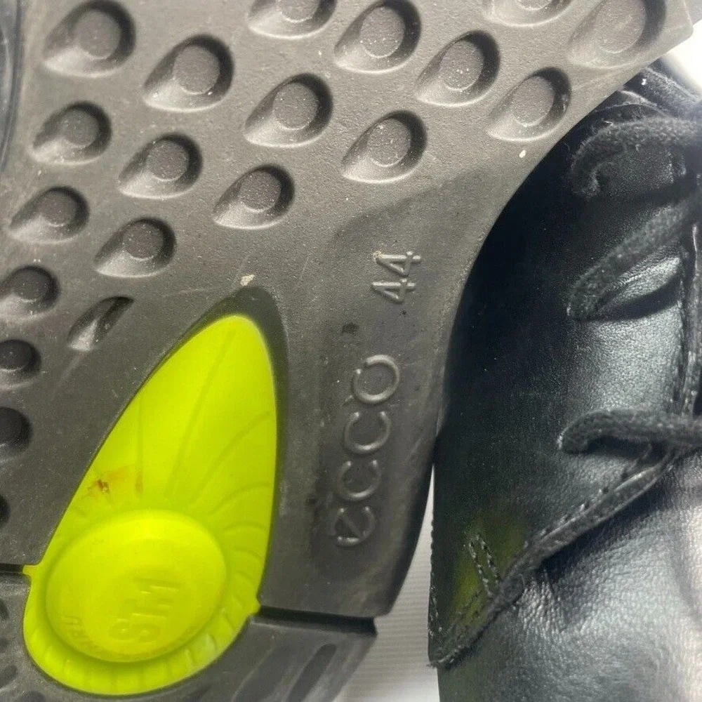 ECCO MENS‎ ST.1 HYBRID BLACK LEATHER PLAIN TOE OXFORD SIZE 44 / 10-10.5 $250